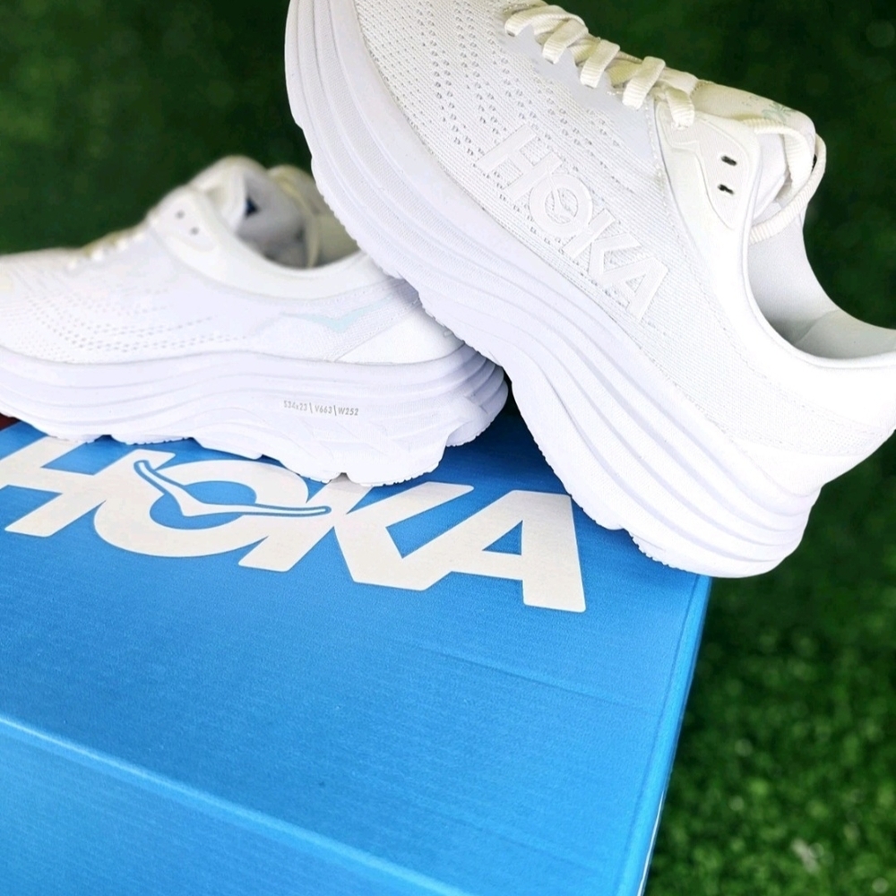Hoka Women's White Running Shoes - Picture 6 of 11